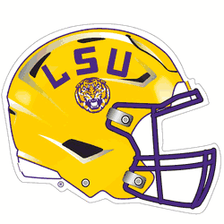 LSU Tigers Helmet Auto Decal
