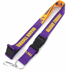 LSU Tigers Lanyard Breakaway Style Slogan Design