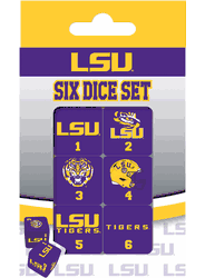 LSU Tigers NCAA Dice Set