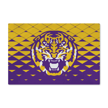 LSU Tigers NCAA Dropzone Washable Rug 20X32 Inches