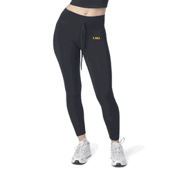 LSU Tigers NCAA Kadi 2x2 Ribbed Legging Black XL
