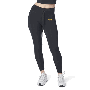 LSU Tigers NCAA Kadi 2x2 Ribbed Legging Black XXL