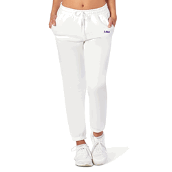 LSU Tigers NCAA Kadi Side Pocket Joggers White Small