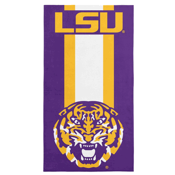 LSU Tigers NCAA Zone Read Beach Towel 30 x 60 inches
