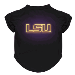 LSU Tigers Neon Pet T-Shirt, Small