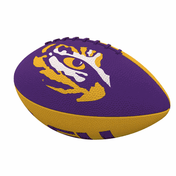 LSU Tigers Pinwheel Logo Junior Size Rubber Football
