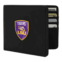 LSU Tigers Shield Wallet - Black
