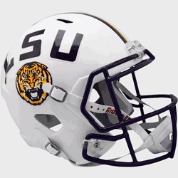LSU Tigers Speed Replica Full Size Football Helmet White