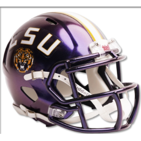 LSU Tigers SpeedFlex Authentic Football Helmet Lucid Purple