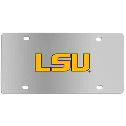 LSU Tigers Steel License Plate Wall Plaque