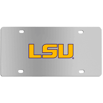 LSU Tigers Steel License Plate Wall Plaque