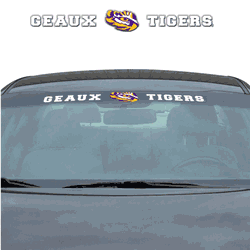 LSU Tigers Sun Stripe Windshield Decal 3.25 in. x 34 in.