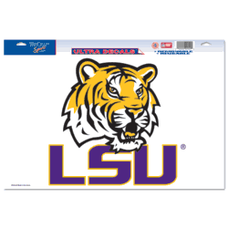 LSU Tigers Ultra Decal 11in x 17in Horizontal Logo
