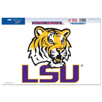 LSU Tigers Ultra Decal 11in x 17in Horizontal Logo
