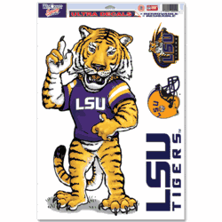 LSU Tigers Ultra Decal 11in x 17in Mascot
