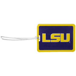 LSU Tigers Vinyl Luggage Tag