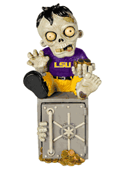 LSU Tigers Zombie Figurine Bank CO