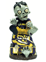 LSU Tigers Zombie Figurine - On Logo w/Football CO