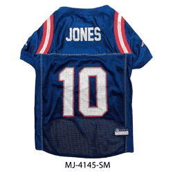 Mac Jones New England Patriots Pet Jersey Small