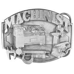 Machinist Antiqued Belt Buckle