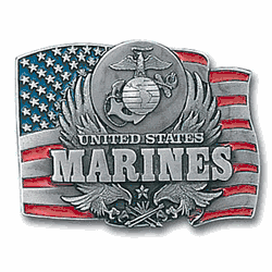 Marines Enameled Belt Buckle