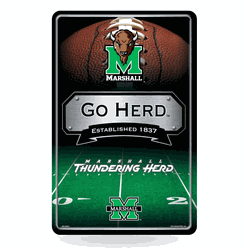 Marshall Thundering Herd  11" x 17" Home Decor Sign