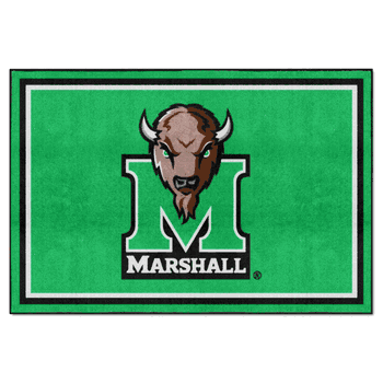 Marshall Thundering Herd 5ft. x 8 ft. Plush Area Rug