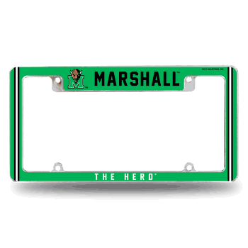 Marshall Thundering Herd Alternate Design All Over Chrome Frame