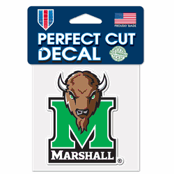 Marshall Thundering Herd Decal 4x4 Perfect Cut Color