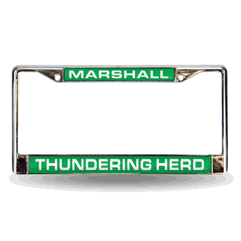 Marshall Thundering Herd Green Laser Chrome Frame