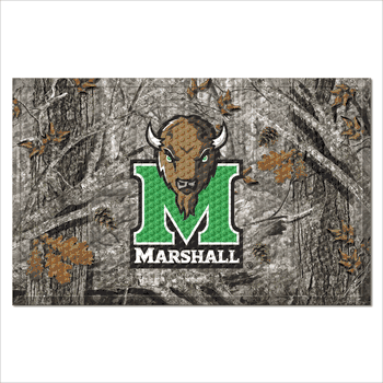 Marshall Thundering Herd Rubber Scraper Door Mat Camo