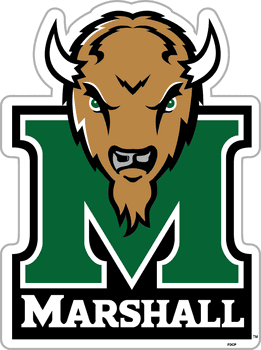 Marshall Thundering Herd Vinyl Magnet