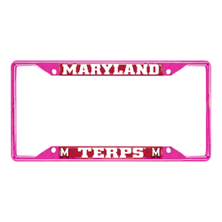 Maryland Pink Metal License Plate Frame - 6.25"x12.25"
