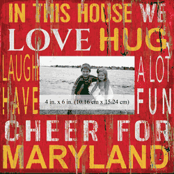 Maryland Terrapins 10x10 In This House Frame