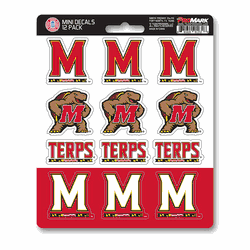 Maryland Terrapins 12 Count Mini Decal Sticker Pack