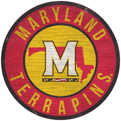 Maryland Terrapins 12 in. Circle w/ State Sign