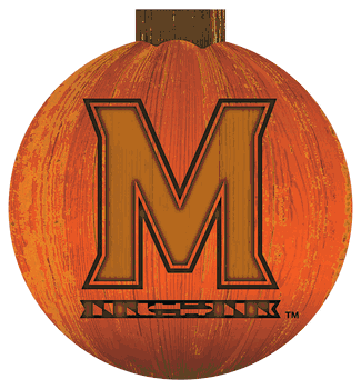 Maryland Terrapins 12 in. Halloween Pumpkin Sign
