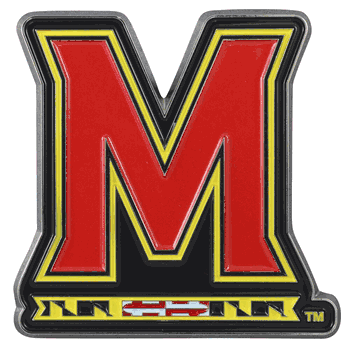 Maryland Terrapins 3D Color Metal Emblem