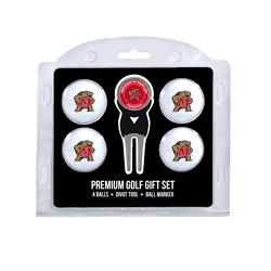 Maryland Terrapins 4 Ball Gift Set + Divot Tool & Marker