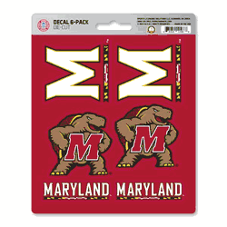 Maryland Terrapins 6 Count Mini Decal Sticker Pack