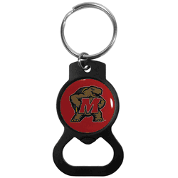 Maryland Terrapins Bottle Opener Key Chain, Black