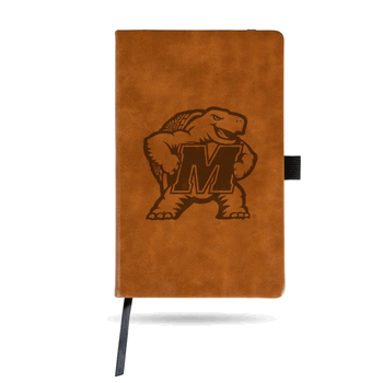 Maryland Terrapins Brown Laser Engraved Small Notepad