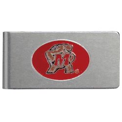 Maryland Terrapins Brushed Metal Money Clip