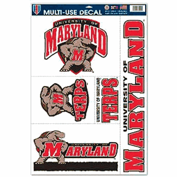 Maryland Terrapins Decal 11x17 Multi Use