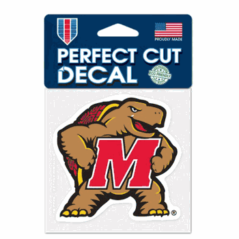 Maryland Terrapins Decal 4x4 Perfect Cut Color