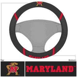 Maryland Terrapins Embroidered Steering Wheel Cover