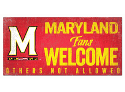 Maryland Terrapins Fans Welcome Sign
