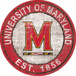 Maryland Terrapins Heritage Logo Round Sign