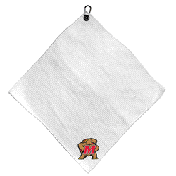 Maryland Terrapins Microfiber Small Towel - 15" x 15" (White)