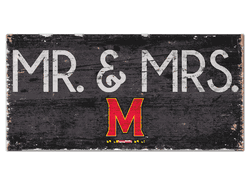 Maryland Terrapins Mr & Mrs Sign